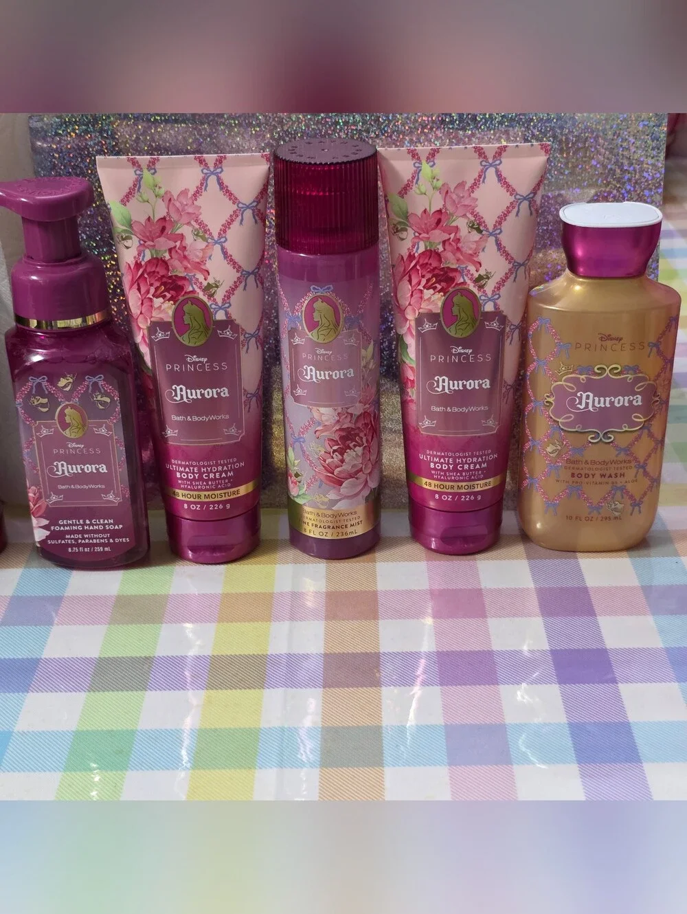 Bath Body Works Disney Sleeping Beauty Princess Aurora 5 Piece Body Care Set NEW